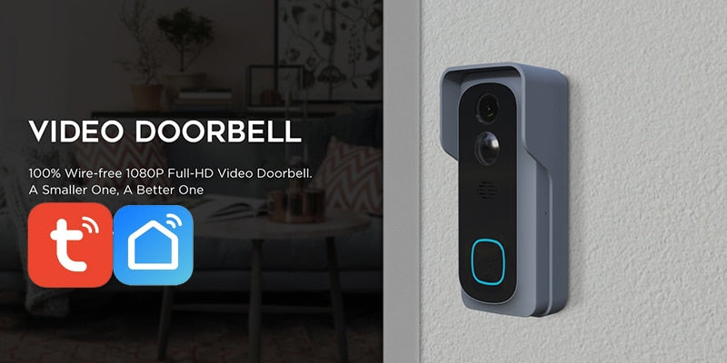 Wi-Fi Weatherproof Battery Video Doorbell (ITC-WDB07)